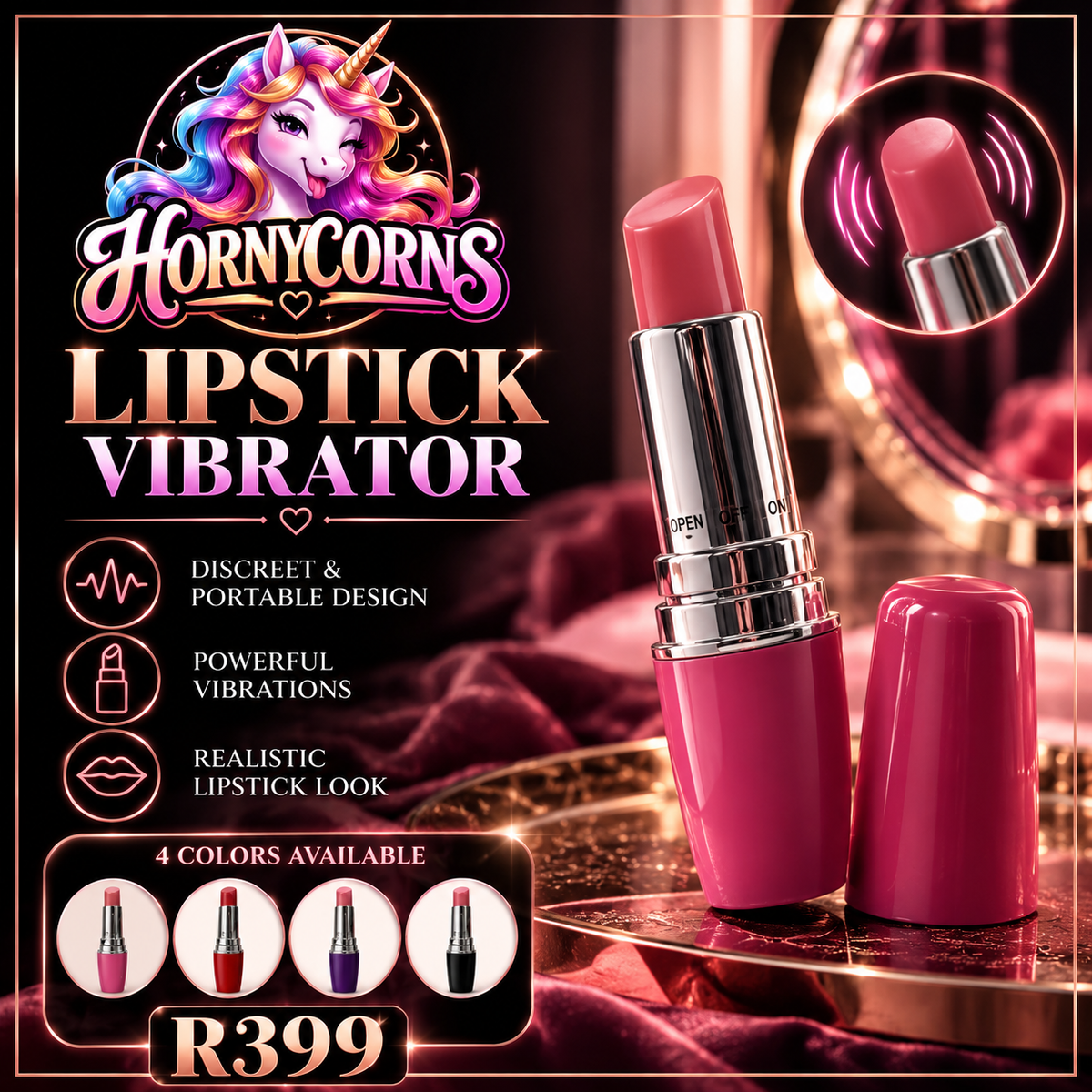 Kiss & Tell - Lipstick Vibrator